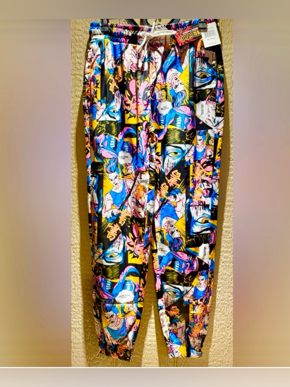 Fresh Prints Comic Pop Art Joggers Men’s Medium NWT Streetwear Graphic Pants
